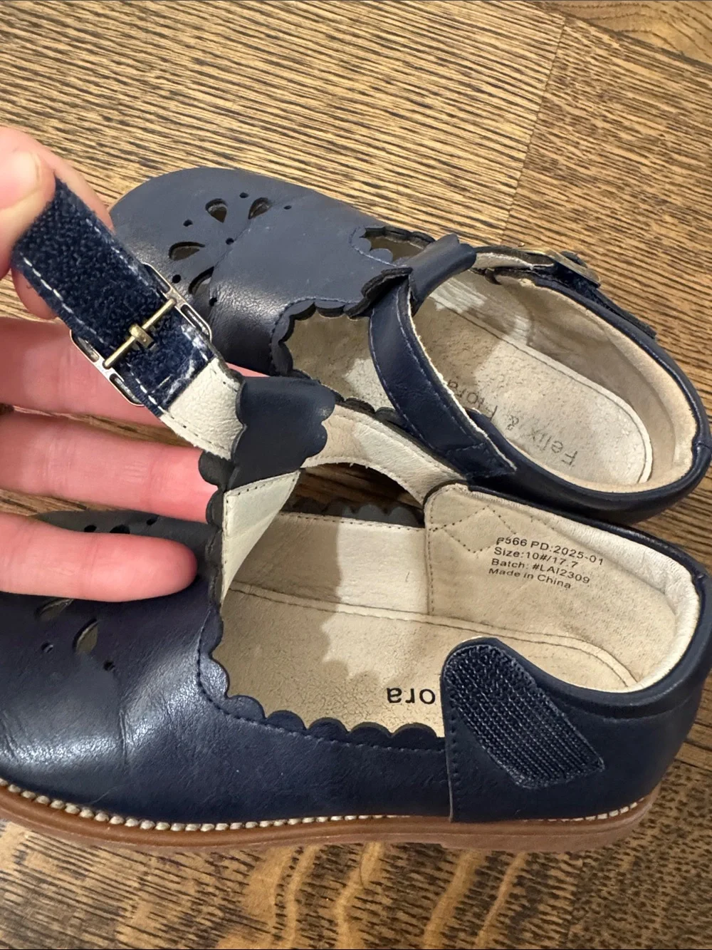 Classic Navy T-Strap Kids Leather Shoes fancy uniform Mary Jane dress shoes